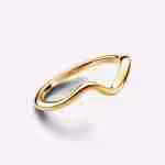 Anello Onda-Placcato oro