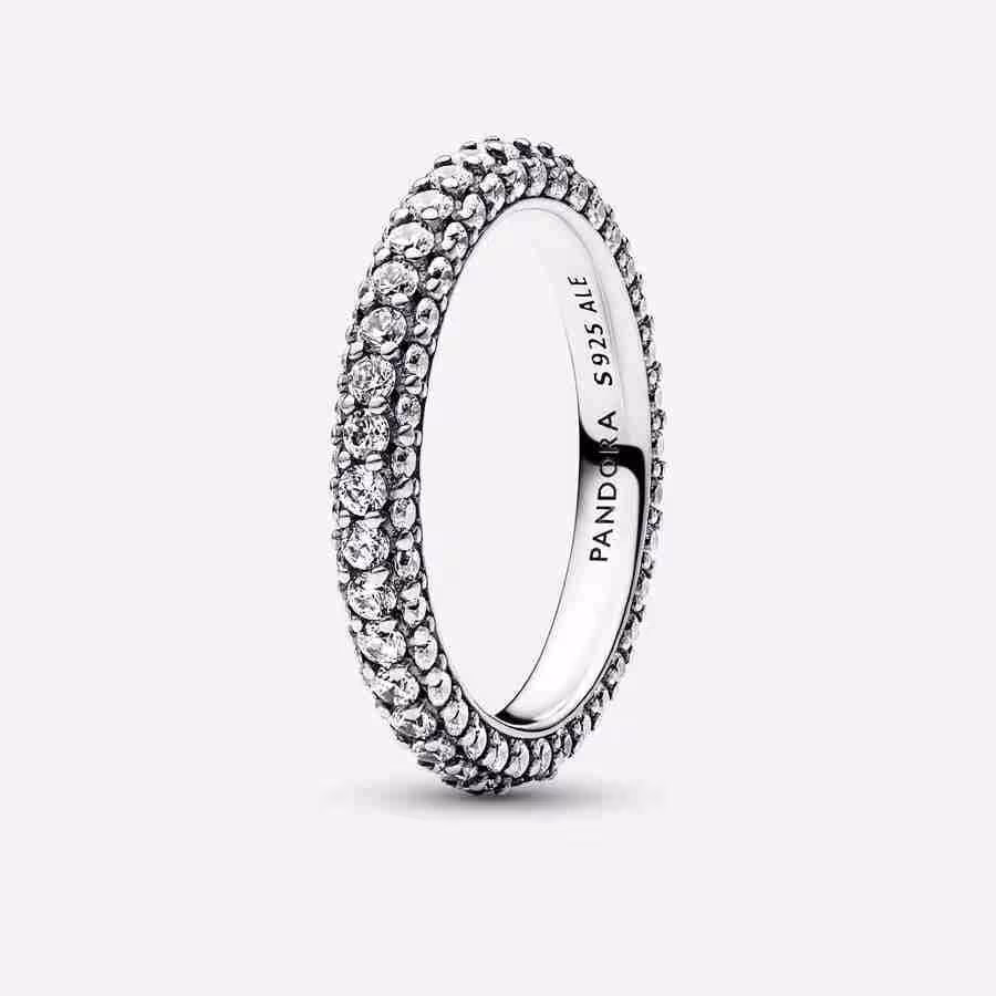 Anello Pavè Fascia Singola Anello Pave Fascia Singola