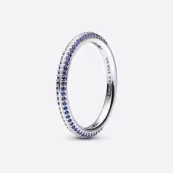 Anello Pietre Luminose Blu
