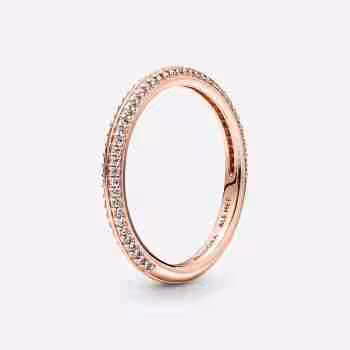 Anello Pietre Luminose -Placcato oro rosa