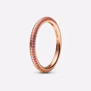 Anello Pietre Luminose Rosse