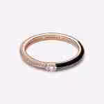 Anello Pietre Luminose & Smalto Nero Pandora ME