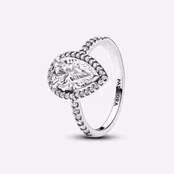 Anello Punto Luce Goccia Grande
