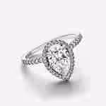 Anello Punto Luce Goccia Grande