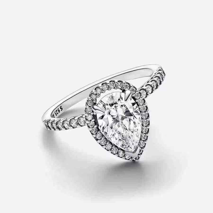 Anello Punto Luce Goccia Grande_2