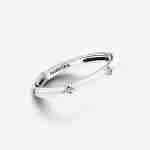 Anello Smalto Bianco con Pietre Luminose Pandora ME