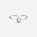 Anello Solitario Stella Celeste