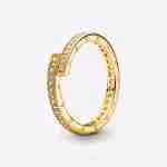 Anello Spirale Luminosa-Placcato oro Anello Spirale Luminosa-Placcato oro