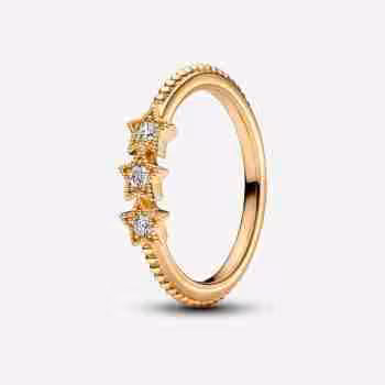 Anello Stelle Celesti-Placcato oro
