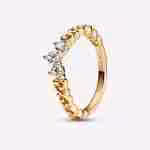 Anello Tiara Orientale-Placcato oro