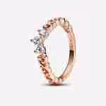 Anello Tiara Orientale-Placcato oro rosa Anello Tiara Orientale-Placcato oro rosa