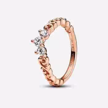 Anello Tiara Orientale-Placcato oro rosa