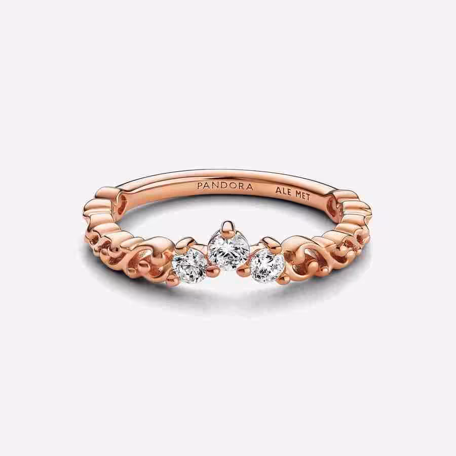 Anello Tiara Orientale-Placcato oro rosa_2