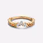 Anello Tiara Orientale-Placcato oro