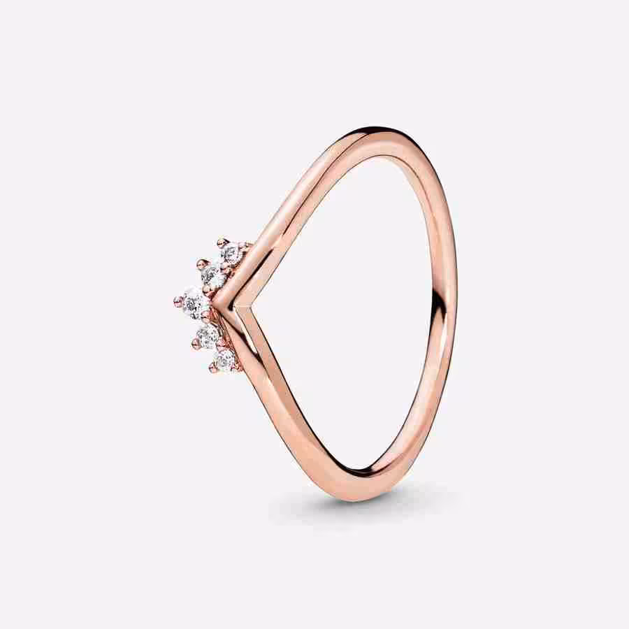Anello Tiara del Desiderio-Placcato oro rosa Anello Tiara del Desiderio Placcato oro rosa