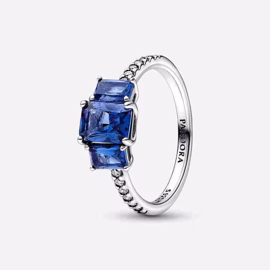 Anello Trilogy Pietre Blu Anello Trilogy Pietre Blu
