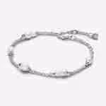 Bracciale Catena Con Perle d’Acqua Dolce Coltivate Bracciale Catena Con Perle d’Acqua Dolce Coltivate