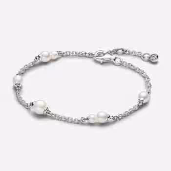 Bracciale Catena Con Perle d’Acqua Dolce Coltivate