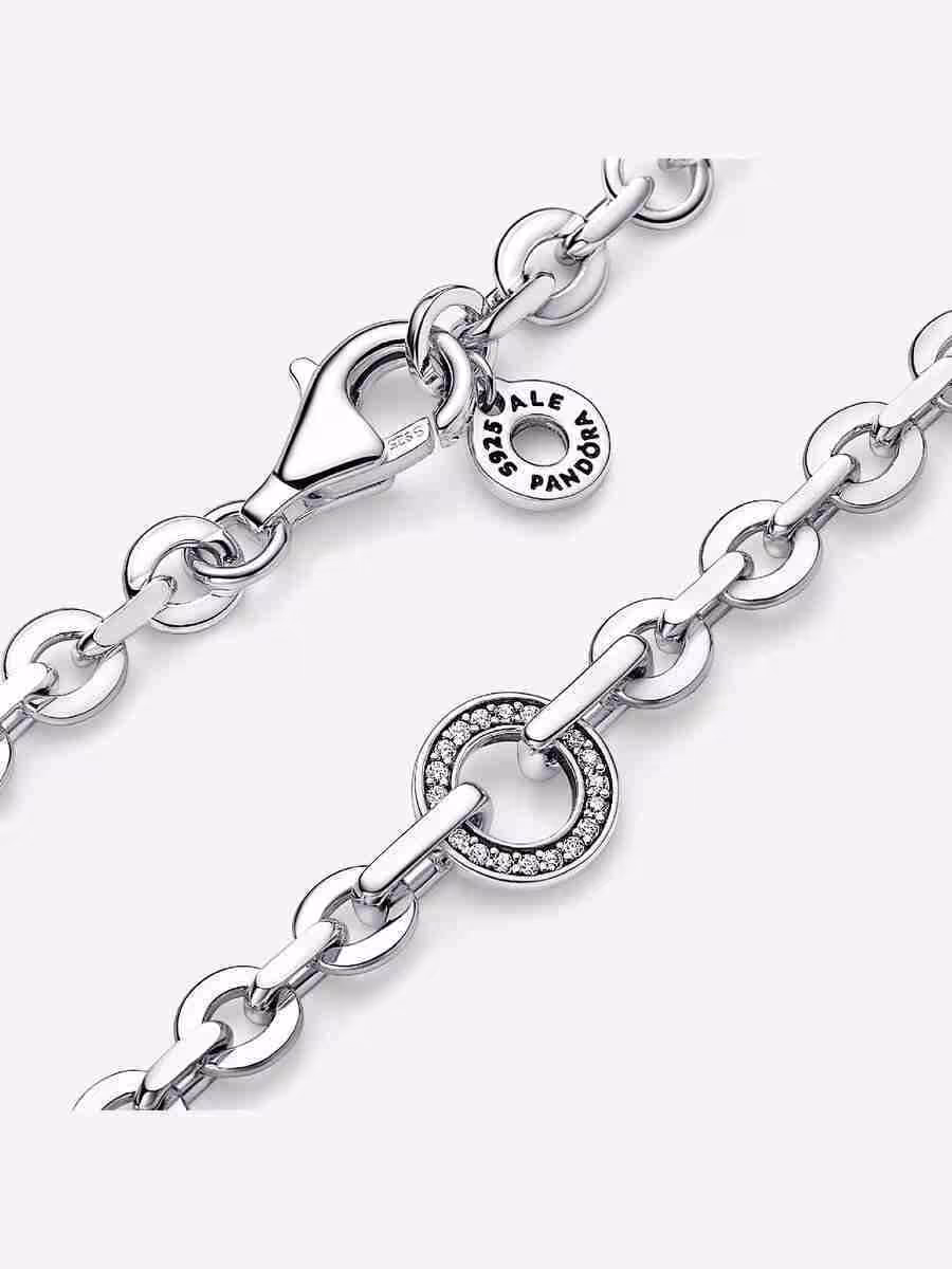 Bracciale Cerchi Intrecciati Pavè_1