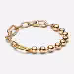 Bracciale Maglia Link e Sfere -Placcato oro Bracciale Maglia Link e Sfere Pandora ME-Placcato oro