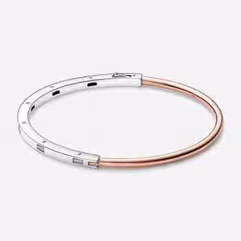 Bracciale Rigido Signature Bicolore