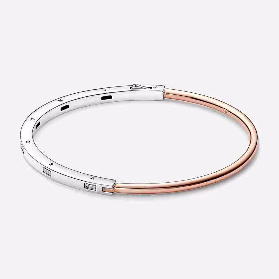 Bracciale Rigido Signature Bicolore Bracciale Rigido Signature Bicolore