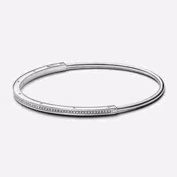 Bracciale Rigido Signature con Pavé
