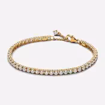 Bracciale Tennis-Placcato oro