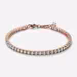 Bracciale Tennis-Placcato oro rosa Bracciale Tennis-Placcato oro rosa