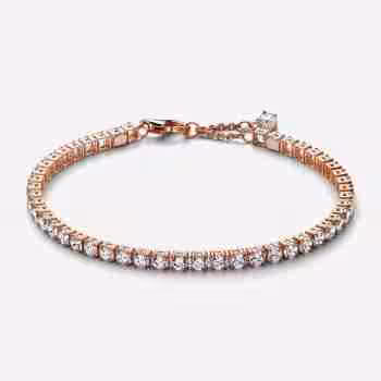 Bracciale Tennis-Placcato oro rosa