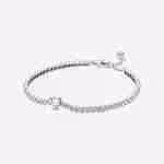 Bracciale Tennis con Cuore in rilievo Bracciale Tennis con Cuore in rilievo