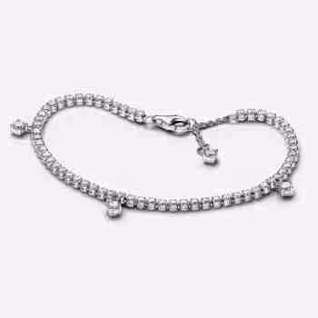 Bracciale Tennis con Gocce Luminose