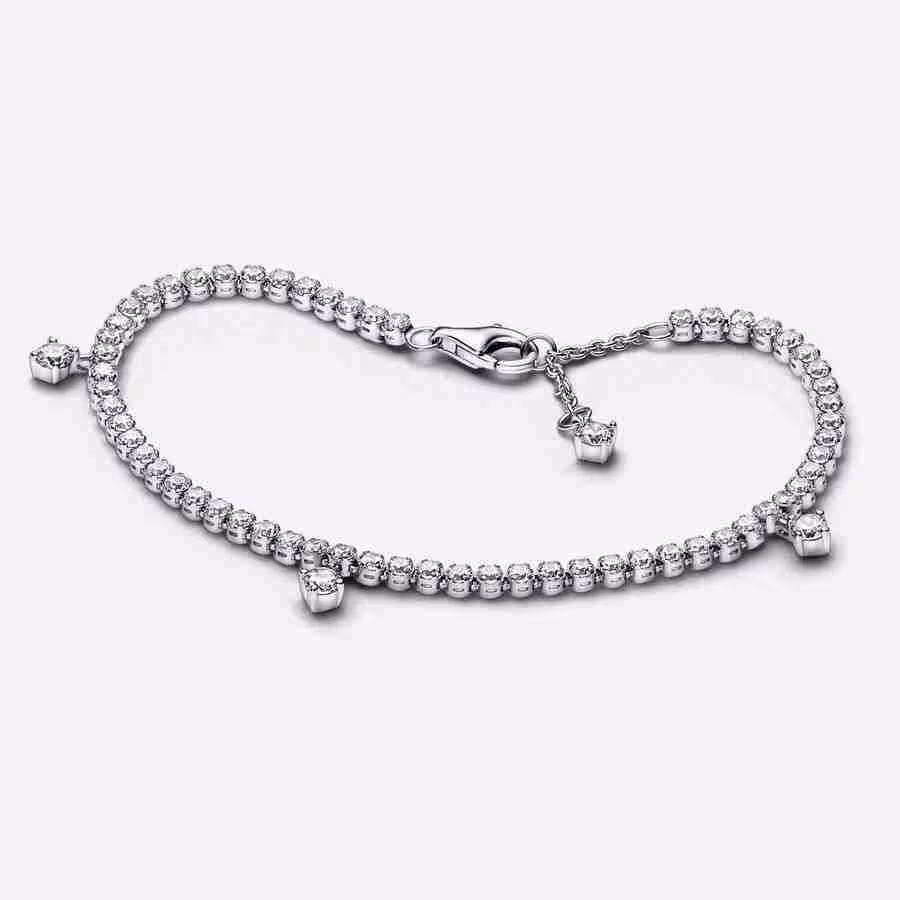 Bracciale Tennis con Gocce Luminose Bracciale Tennis con Gocce Luminose