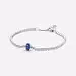 Bracciale Tennis con Pietra Blu Bracciale Tennis con Pietra Blu