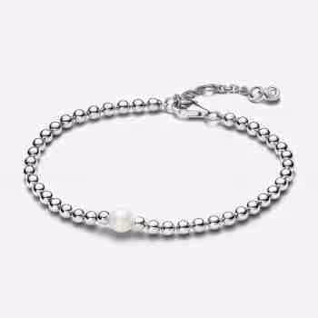 Bracciale con Perla d’Acqua Dolce Coltivata e Sfere