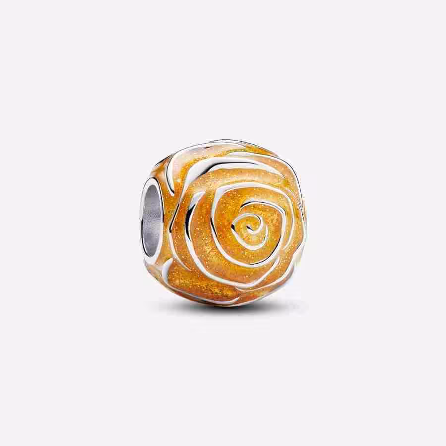 Charm Rosa Gialla Charm Rosa Gialla