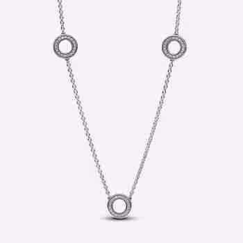 Collana Cerchi Pavè