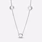 Collana Cerchi Pavè