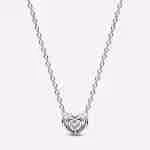 Collana Cuore Splendente con Pietra_1 (2)