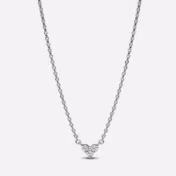 Collana Cuore con Tre Pietre
