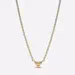 Collana Cuore con Tre Pietre