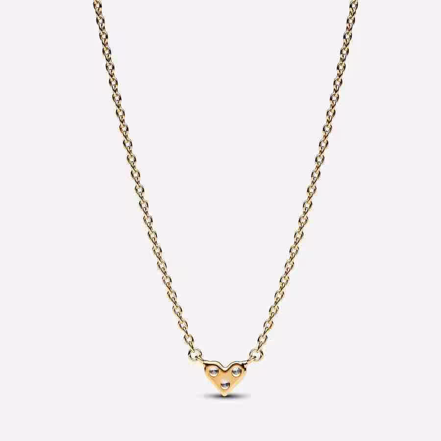 Collana Cuore con Tre Pietre_2