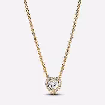 Collana Cuore in Rilievo-Placcato oro