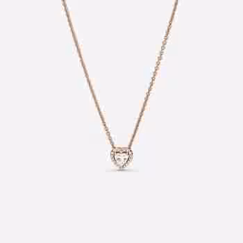 Collana Cuore in Rilievo-Placcato oro rosa