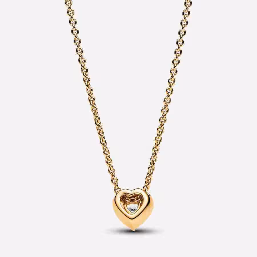 Collana Cuore in Rilievo-Placcato oro_3