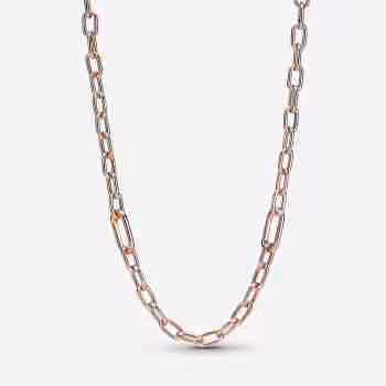 Collana Maglia Link Small  -Placcato oro rosa