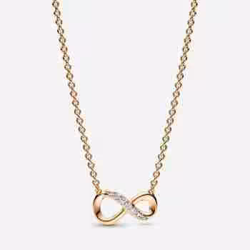 Collana Nodo Infinito-Placcato oro