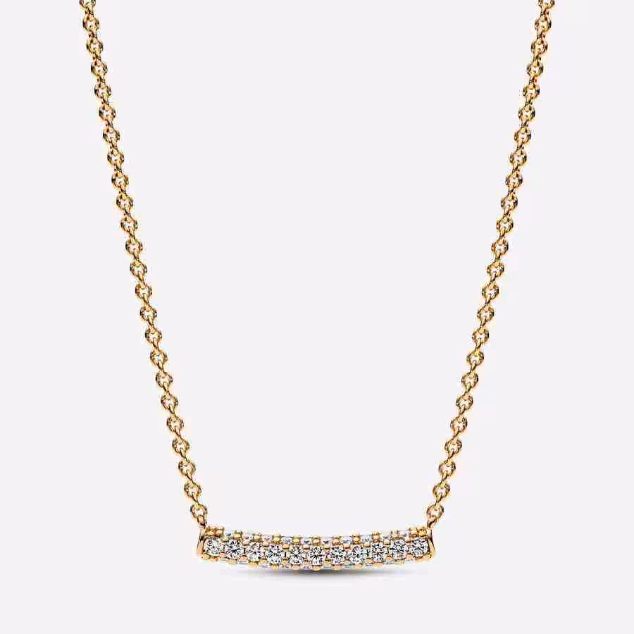 Collana Pavè Fascia Singola Collana Pave Fascia Singola