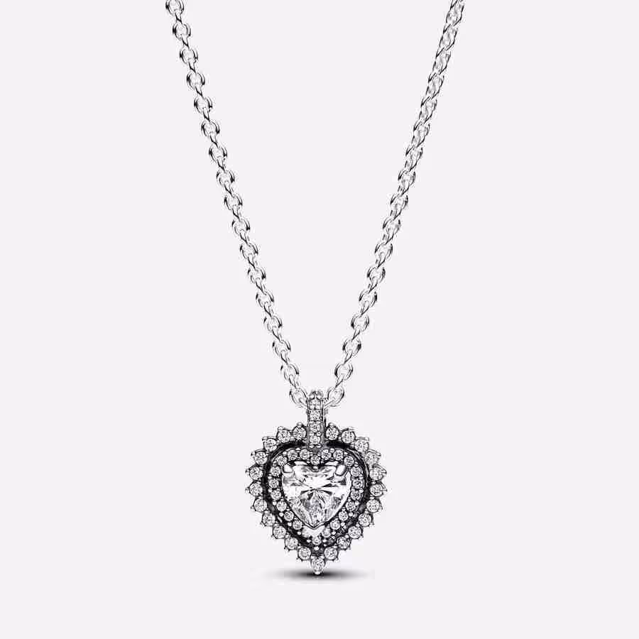 Collana Punto Luce Cuore e Pavè Collana Punto Luce Cuore e Pave