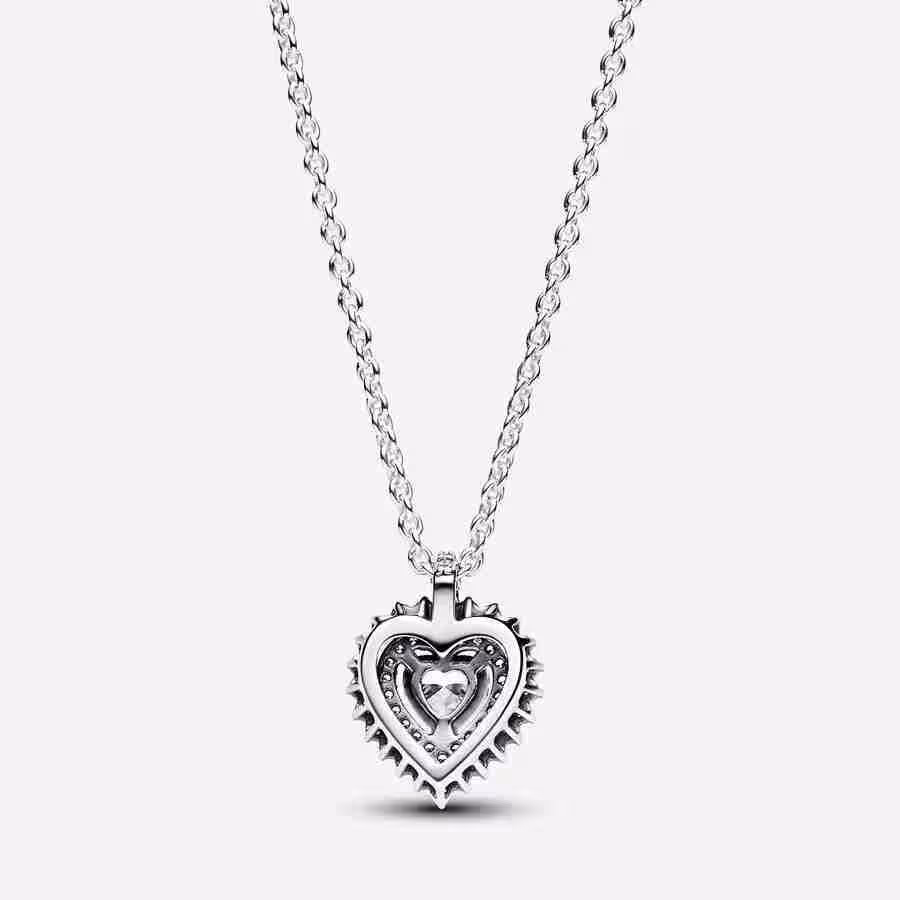 Collana Punto Luce Cuore e Pavè_1 (1)